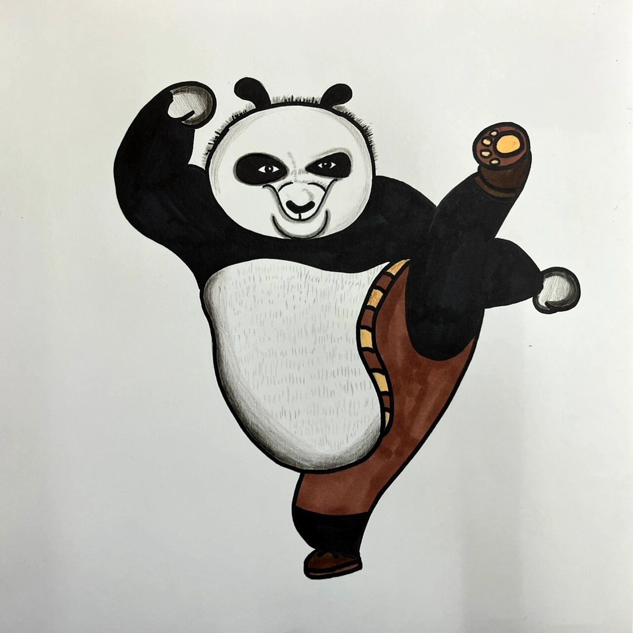 创意美术:《功夫熊猫》