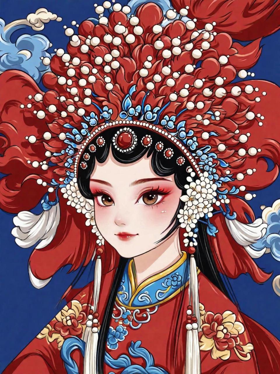 奇域ai | q版花旦 | 国粹京剧