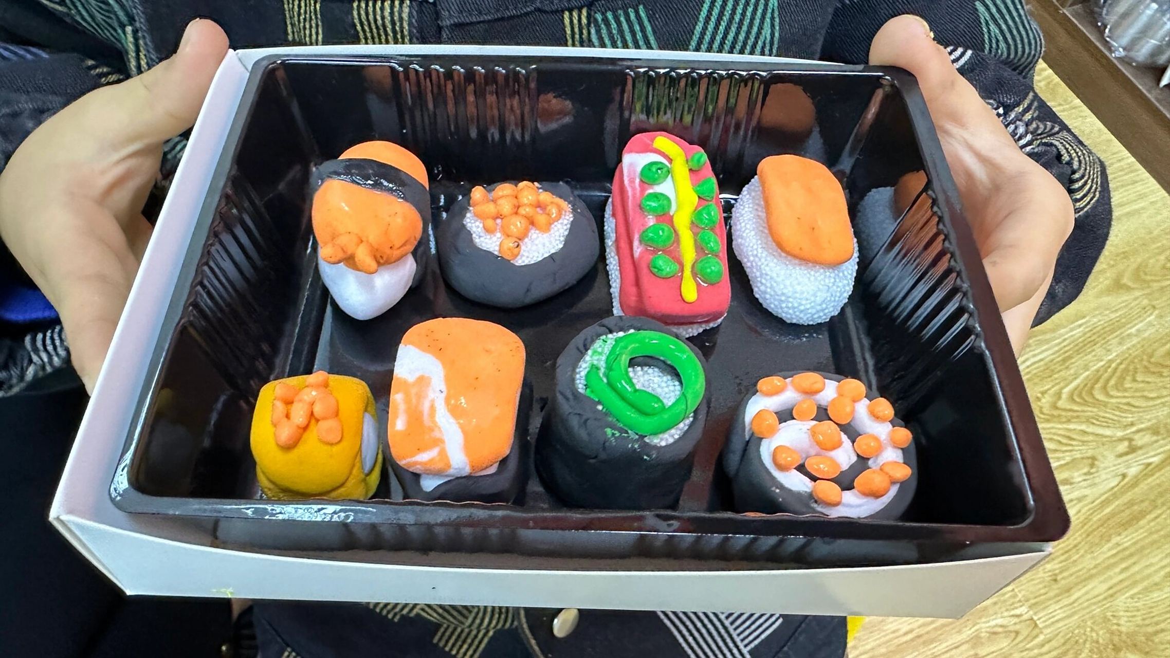 5岁创意儿童美术——粘土手工 《一起做寿司》亲子课堂