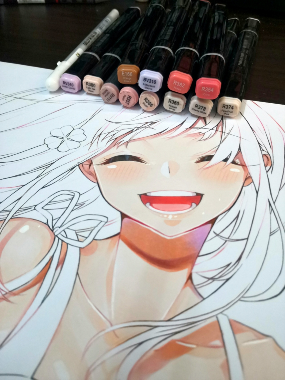 【马克笔】教你画简单肤色/附色号 🎨绘画过程: 工具:法卡勒三代