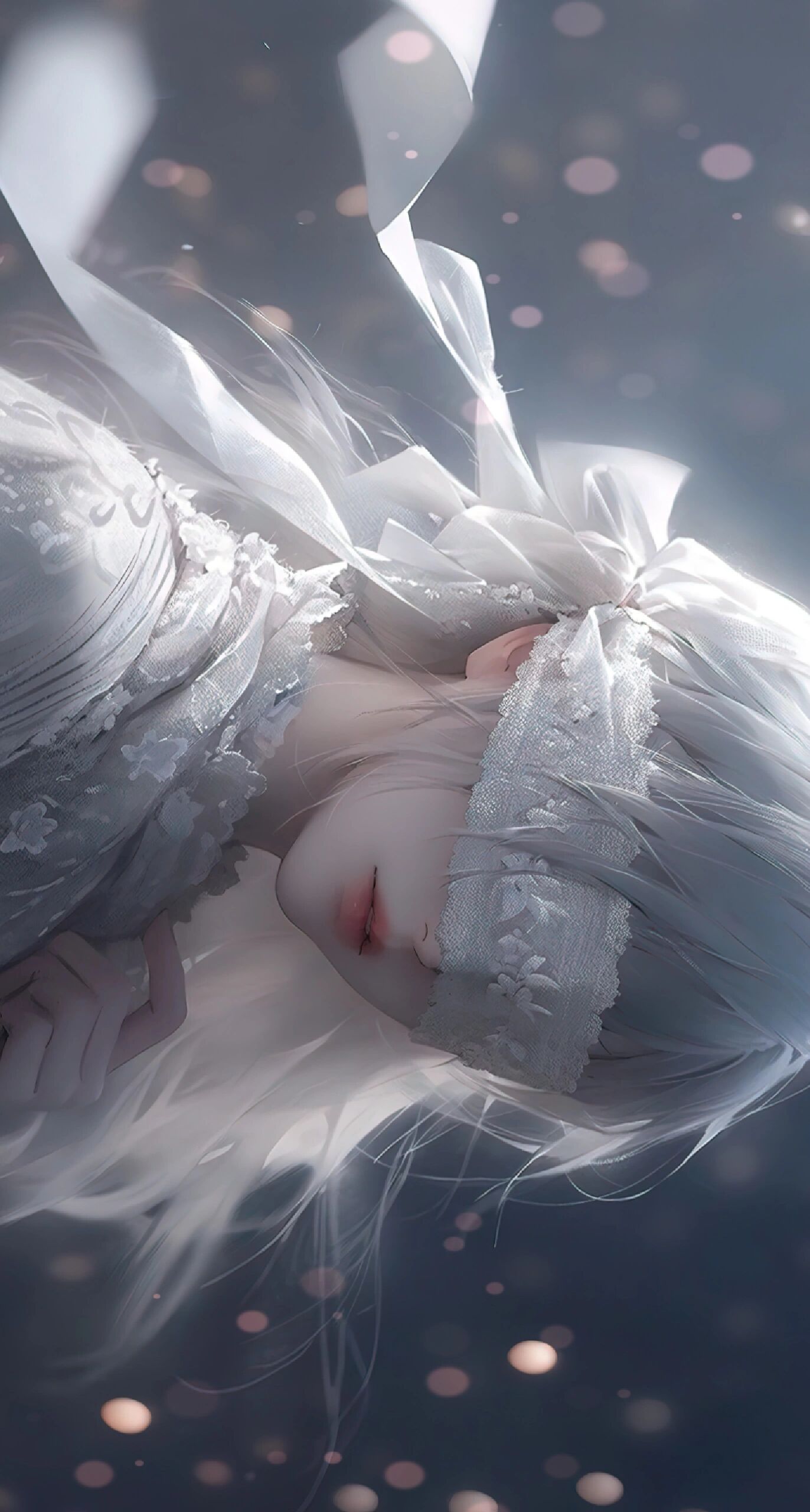 蒙眼少女|ipad电脑壁纸