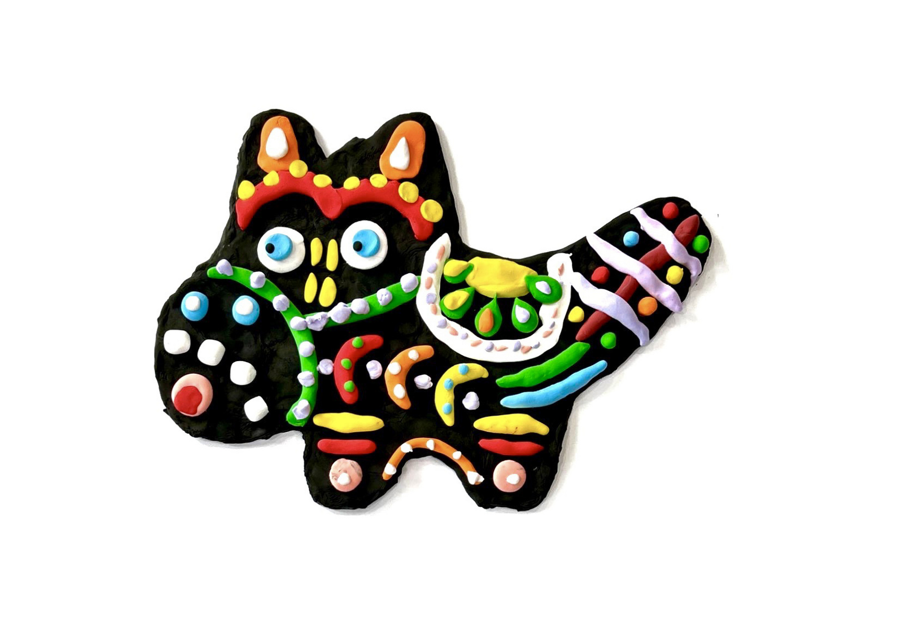 创意非遗 可爱泥泥狗系列,超轻粘土装饰