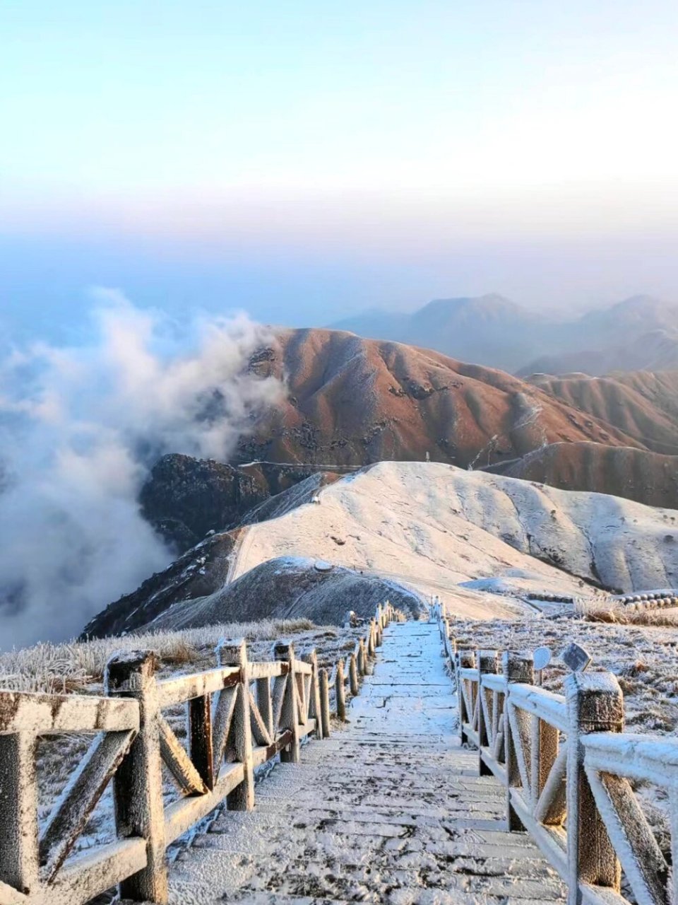 冬天武功山景色图片