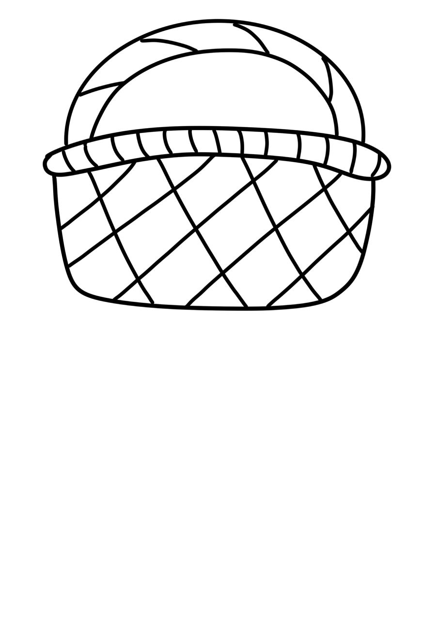 《春天小花篮》线稿,自取哦 #简笔画# #线稿# #亲子教育# #亲子手工