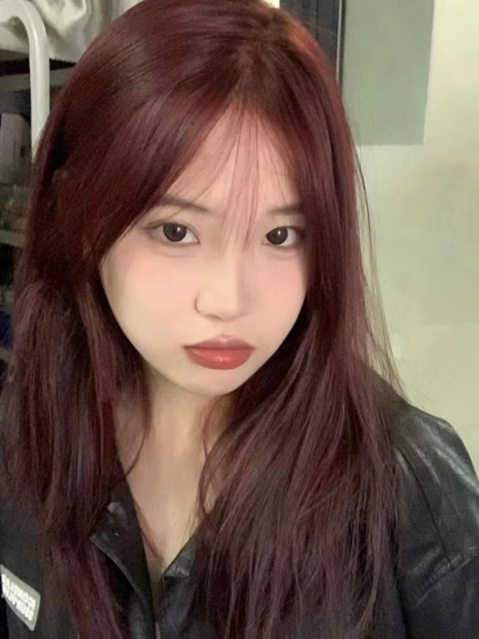 黄黑皮友好发色～暗红色 显白发色推荐～暗红色