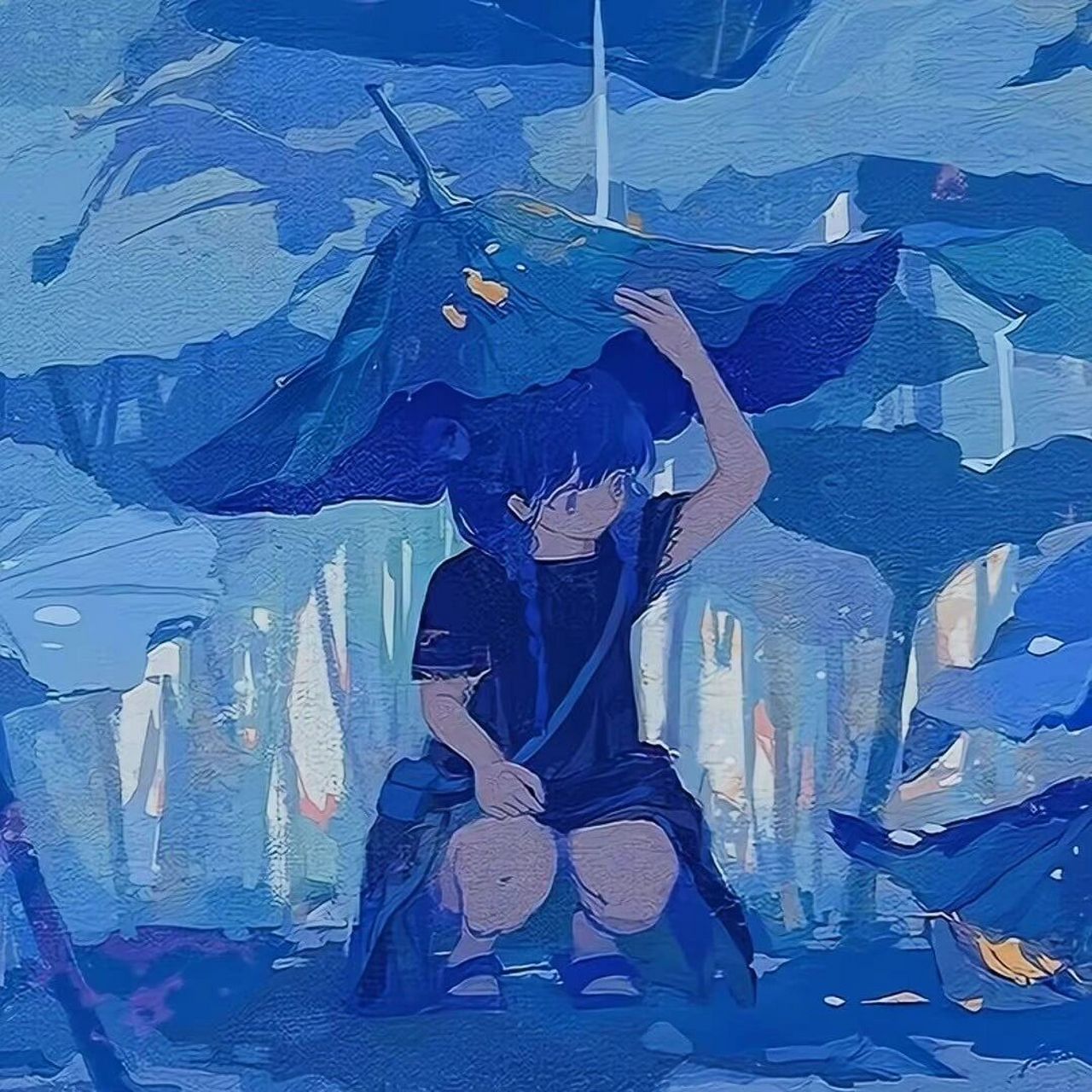 一眼沦陷的蓝色系头像