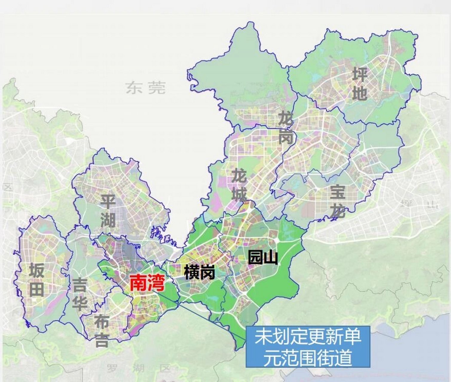 龙岗区街道办划分图图片