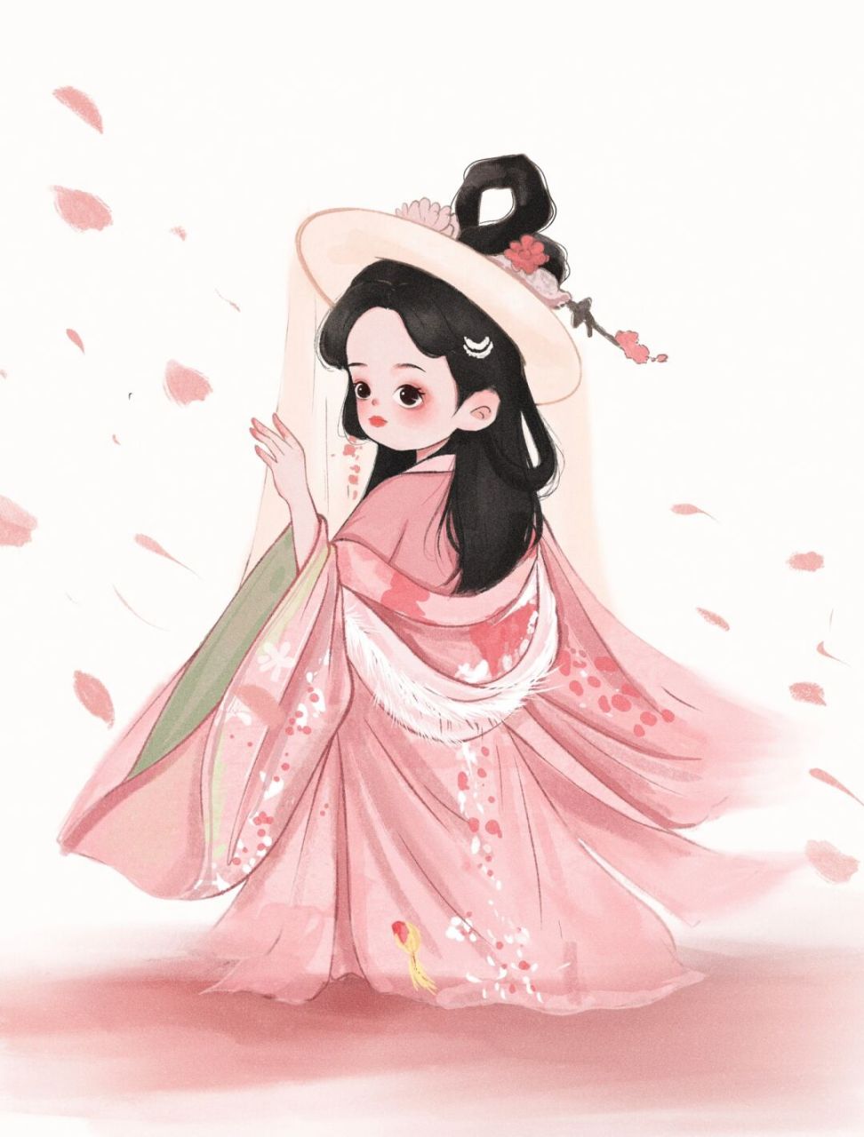 画了一张q版古风哦 画了一张q版古风图,好久没发作品了#q版古风# #q版