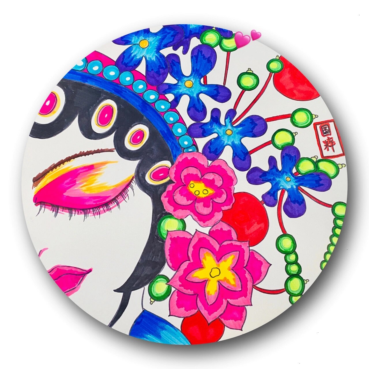 花旦 京剧脸谱 不知道小朋友们有没有看过京剧