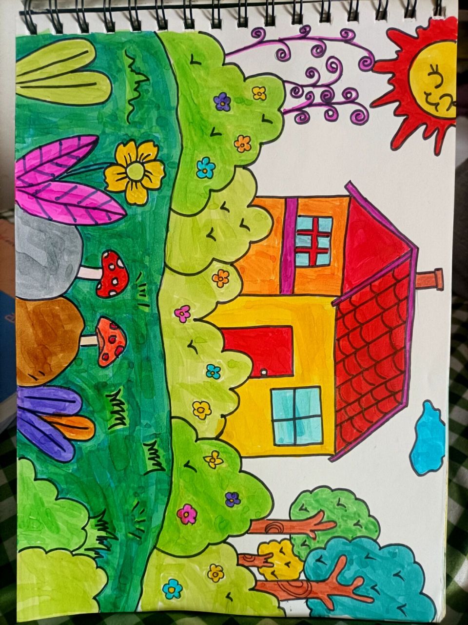 幼儿园简笔画简单春天图片