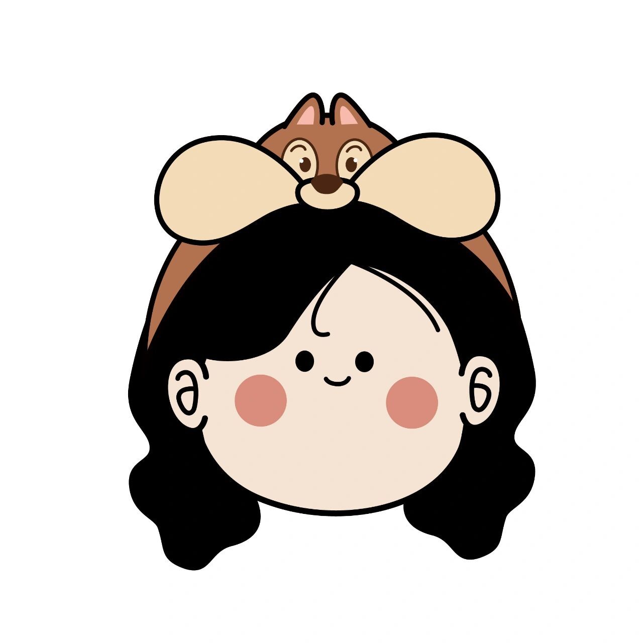 头像|大头贴妹妹 大头照,迪斯尼头箍