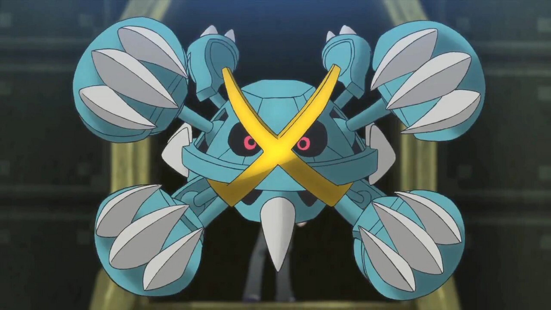 宝可梦图鉴0376:巨金怪(mega进化) 0376:巨金怪(mega进化) 属性:钢