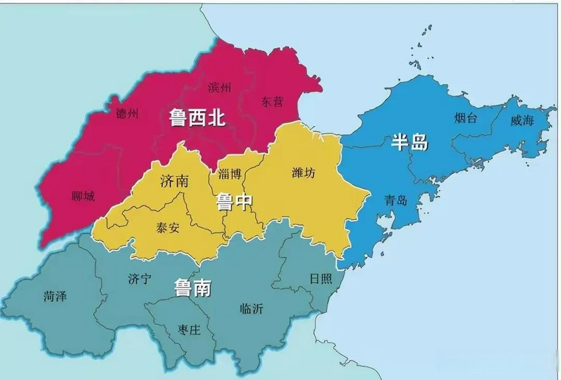 山东鲁南地图图片
