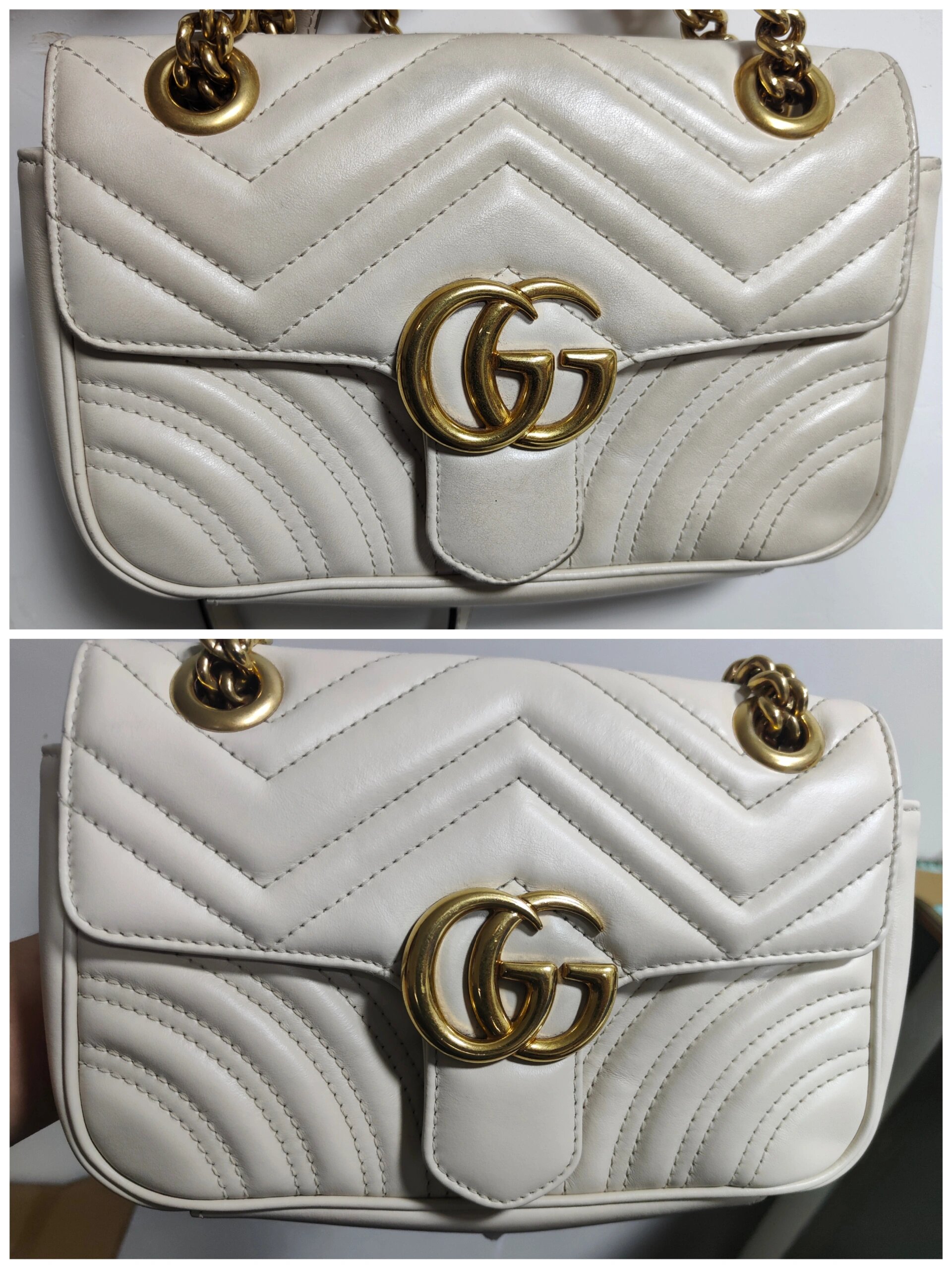 古驰gucci马蒙包清洗 轻上色护理