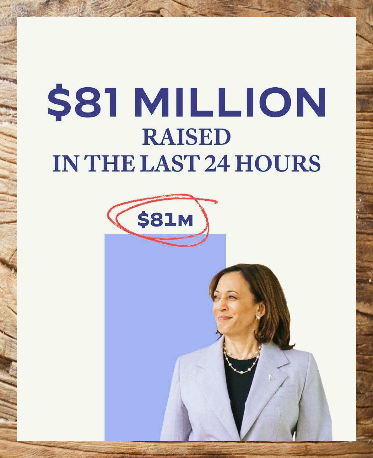 拜登退选贺锦丽创美国竞选捐款新高