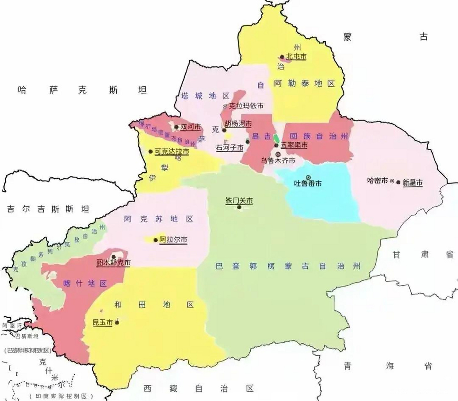 新疆维吾尔自治区胡杨河市,飞地满天星,你知道它的由来及位置吗?