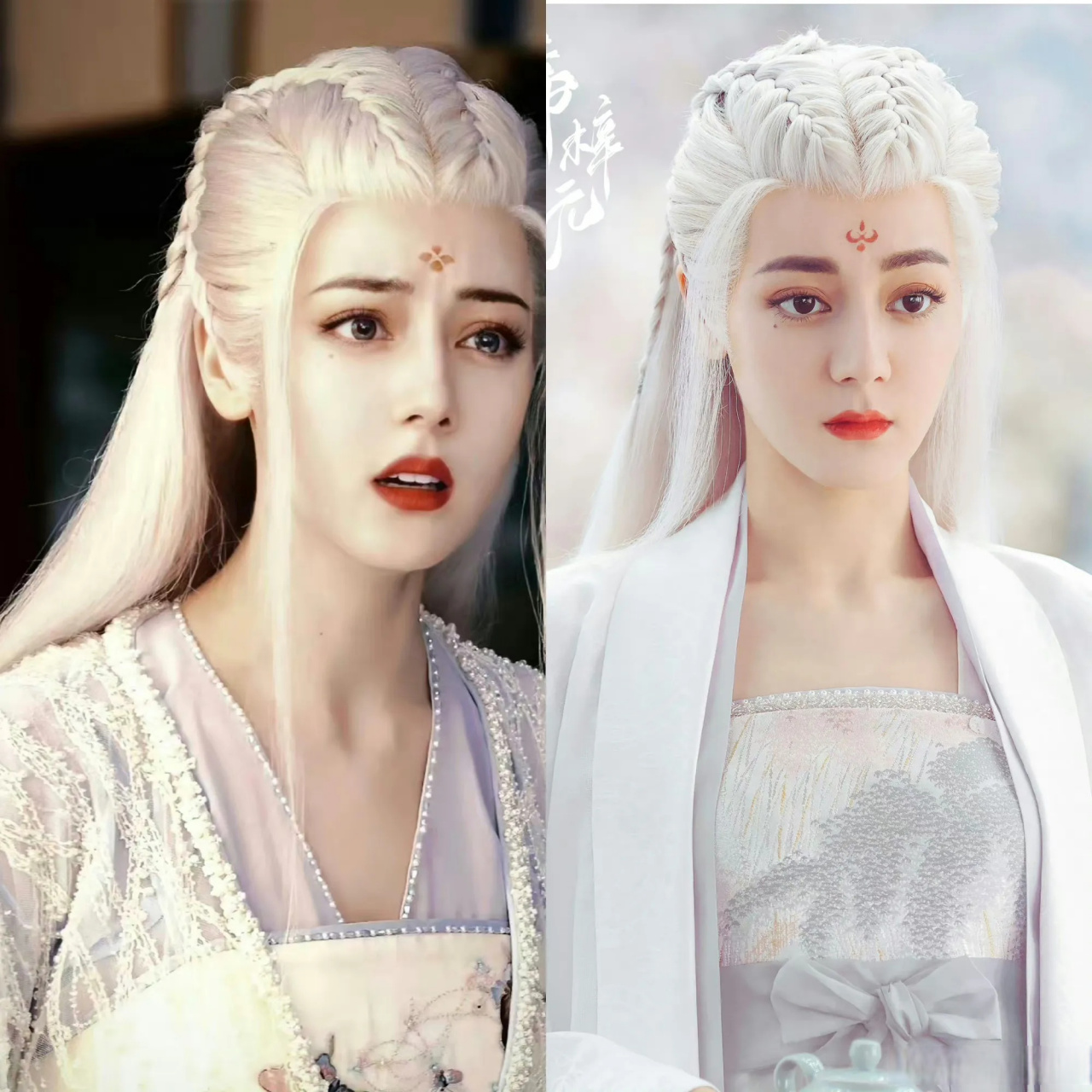 迪丽热巴真的不适合这种须须造型,看起来容易显男相且老