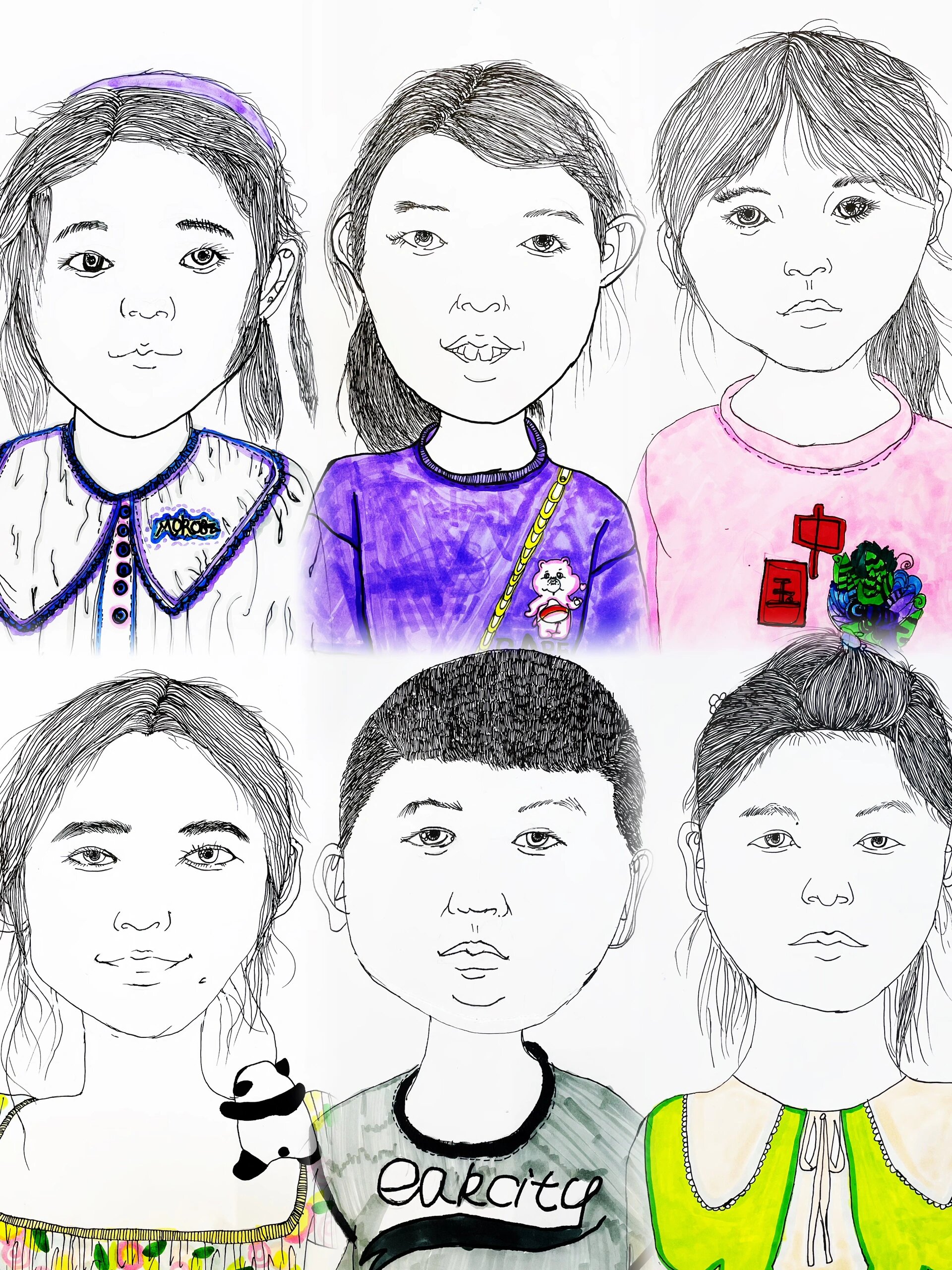 《自画像》创意少儿美术7-9岁 #少儿美育# #儿童美育# #美术老师