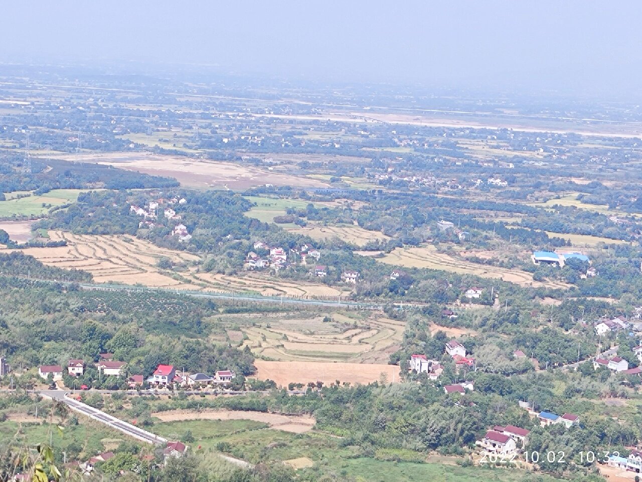 来庐江爬岱鳌山登白马岭