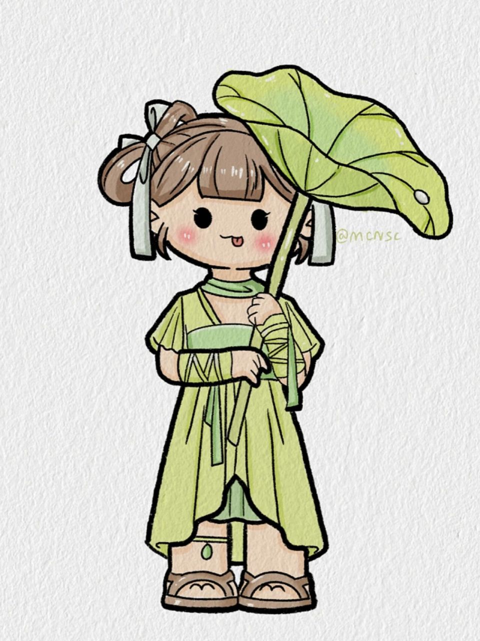 小麻薯简笔画/夏至 小荷才露尖尖角,早有蜻蜓立上头