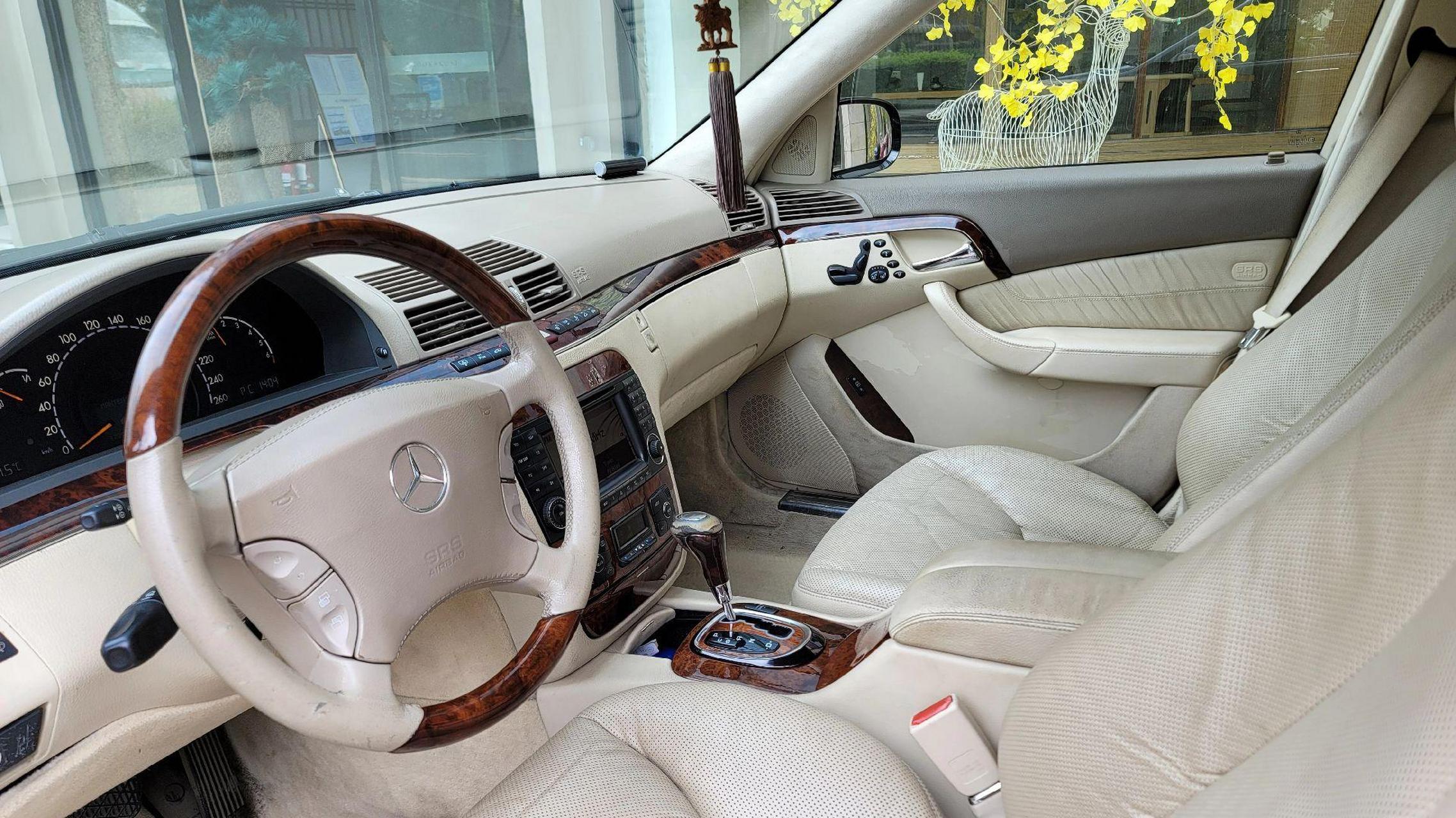 2003款奔驰s350l,经典的w220蝴蝶奔,老客户一手车,当年落地一百多万