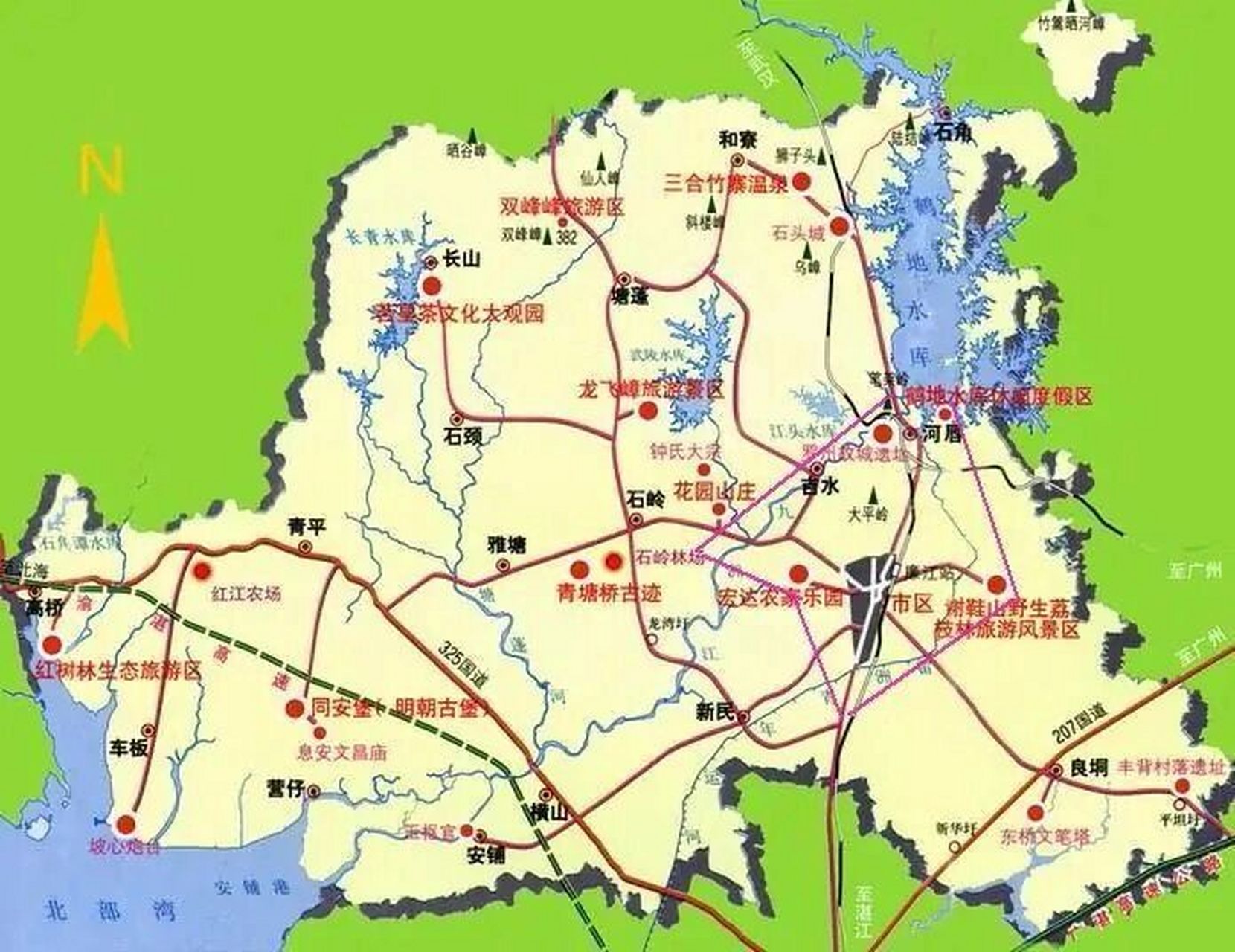 廉江市各镇地图图片