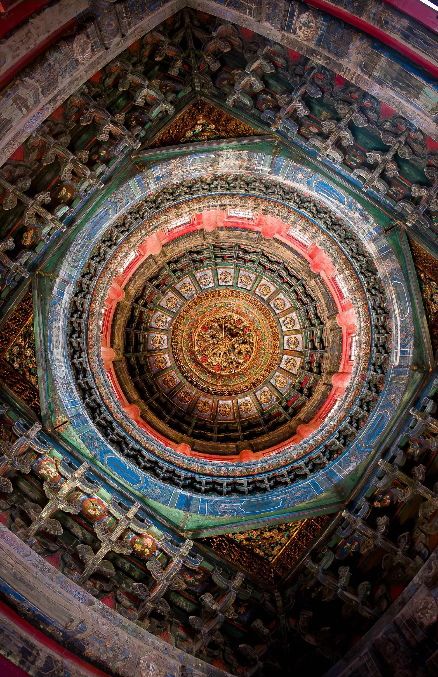 故宫最值得仰望的风光一千秋亭藻井