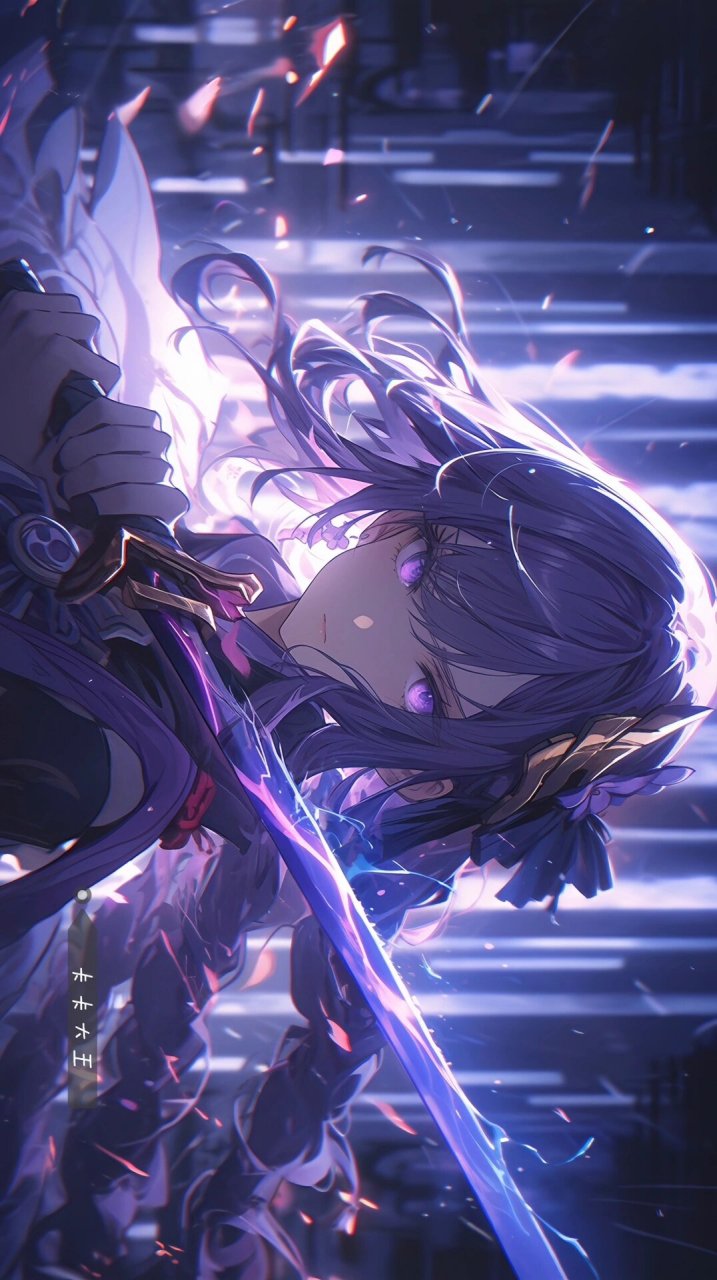 原神 | 雷电将军(横屏) 浮世景色百千年依旧,人之在世却如白露与泡影