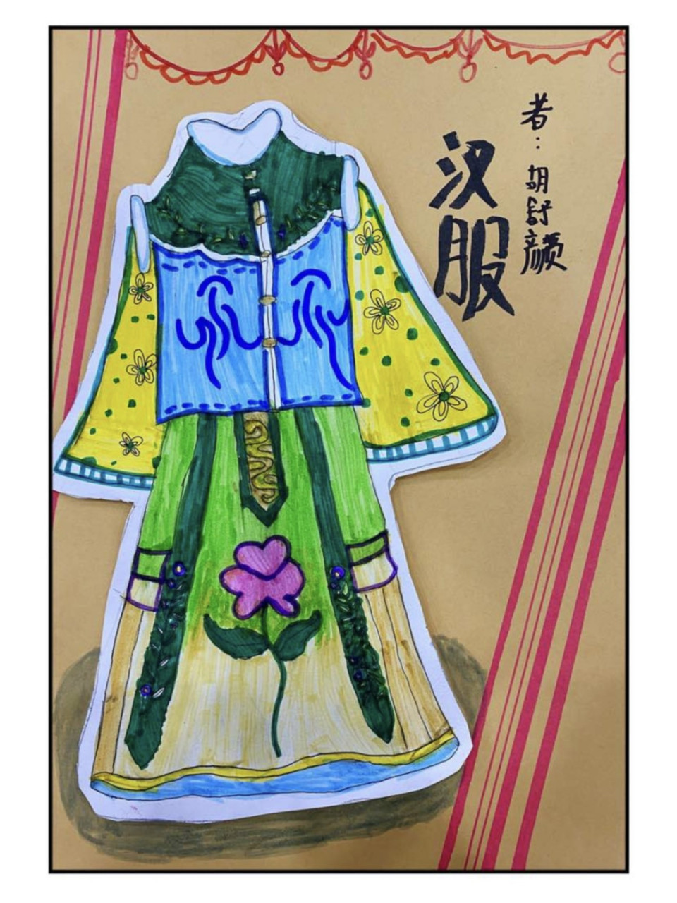 少儿绘画——汉服文化 中华文化的传承 我们通常讲的汉服,是指汉民族