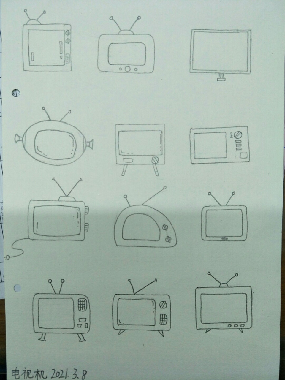 电视的图画怎么画图片