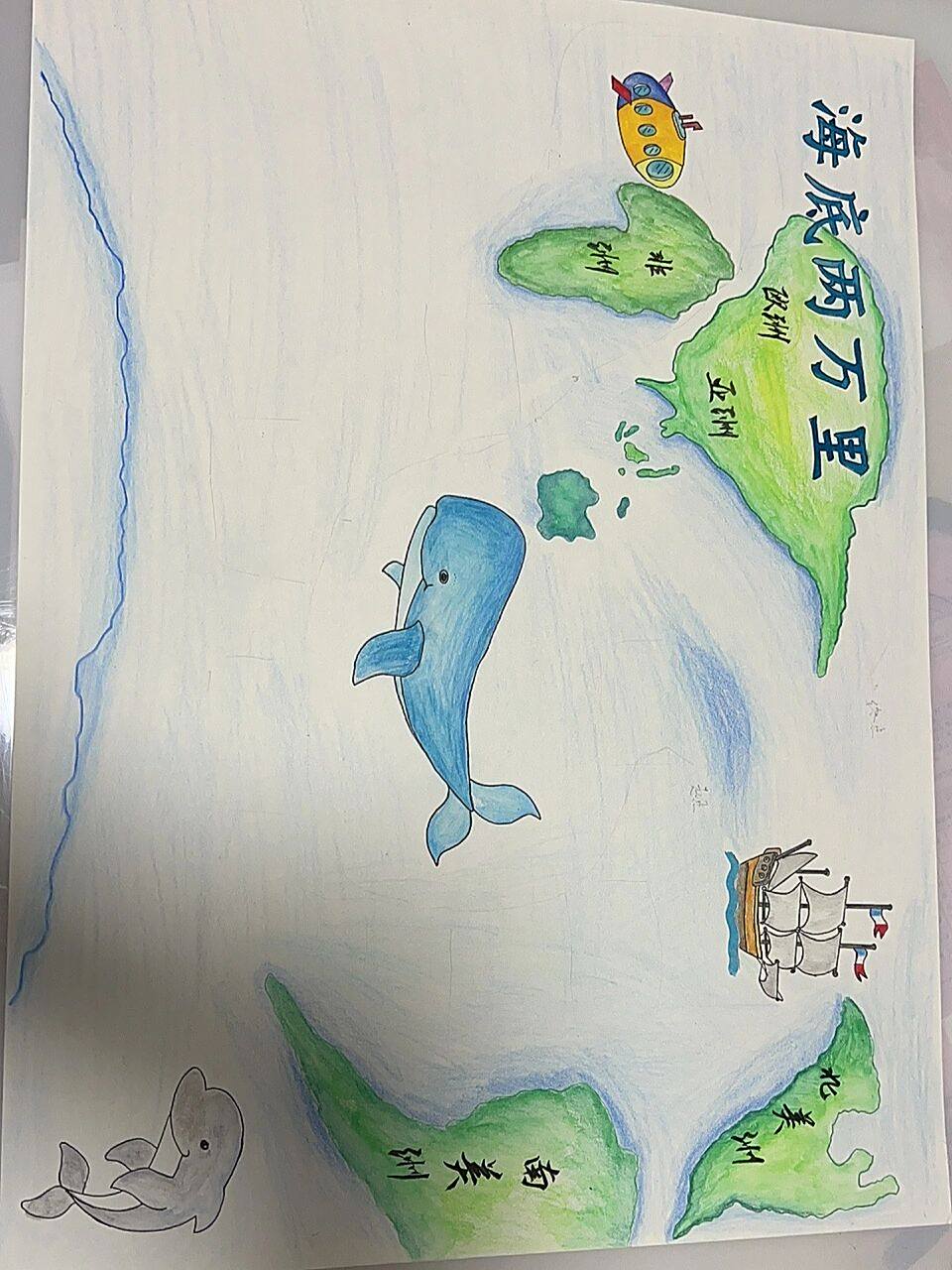 海底两万里手抄报