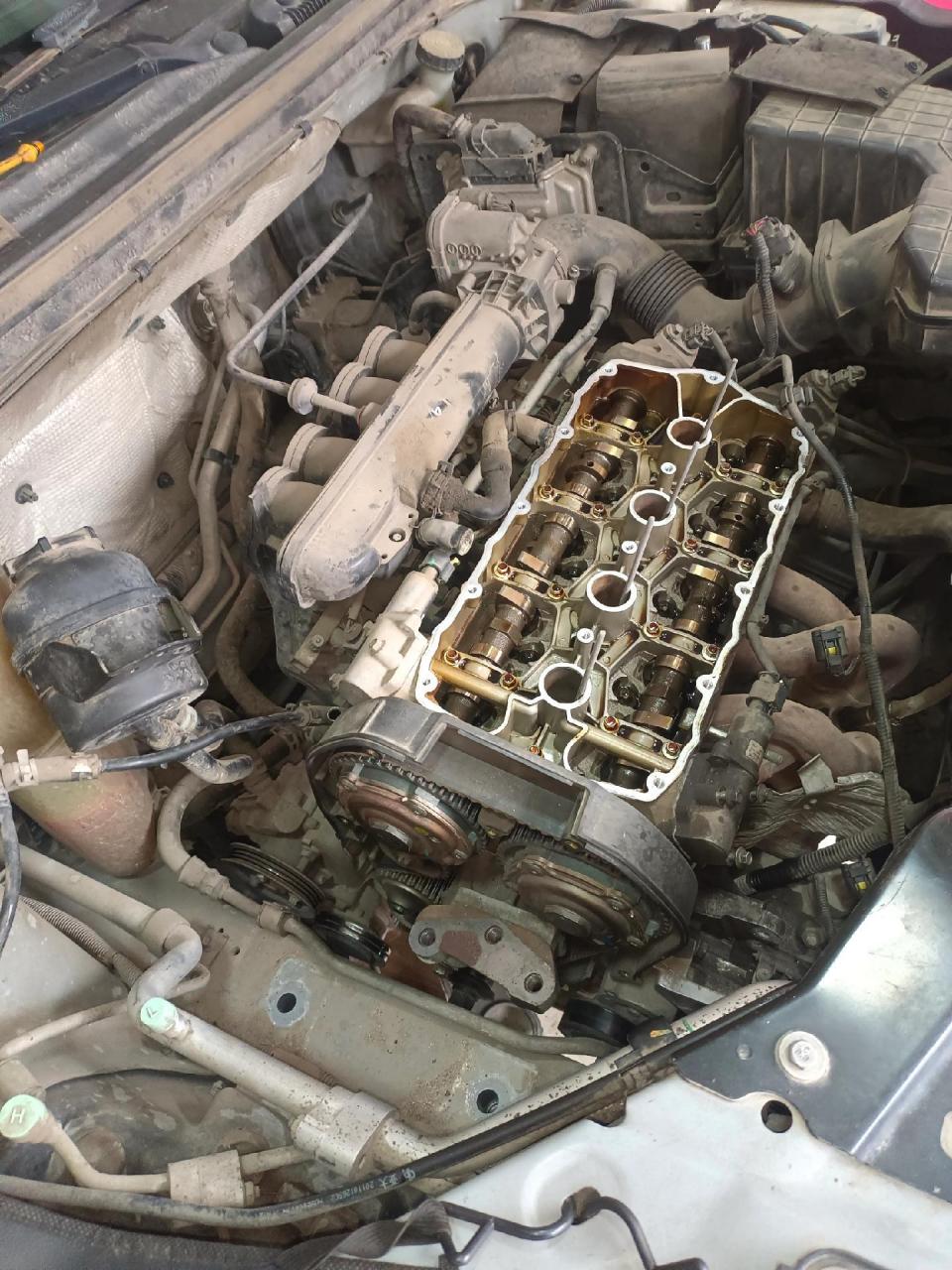 荣威正时皮带安装图片.荣威1.