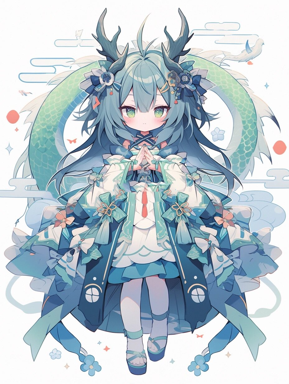 ai国风|q版人物|小龙女93