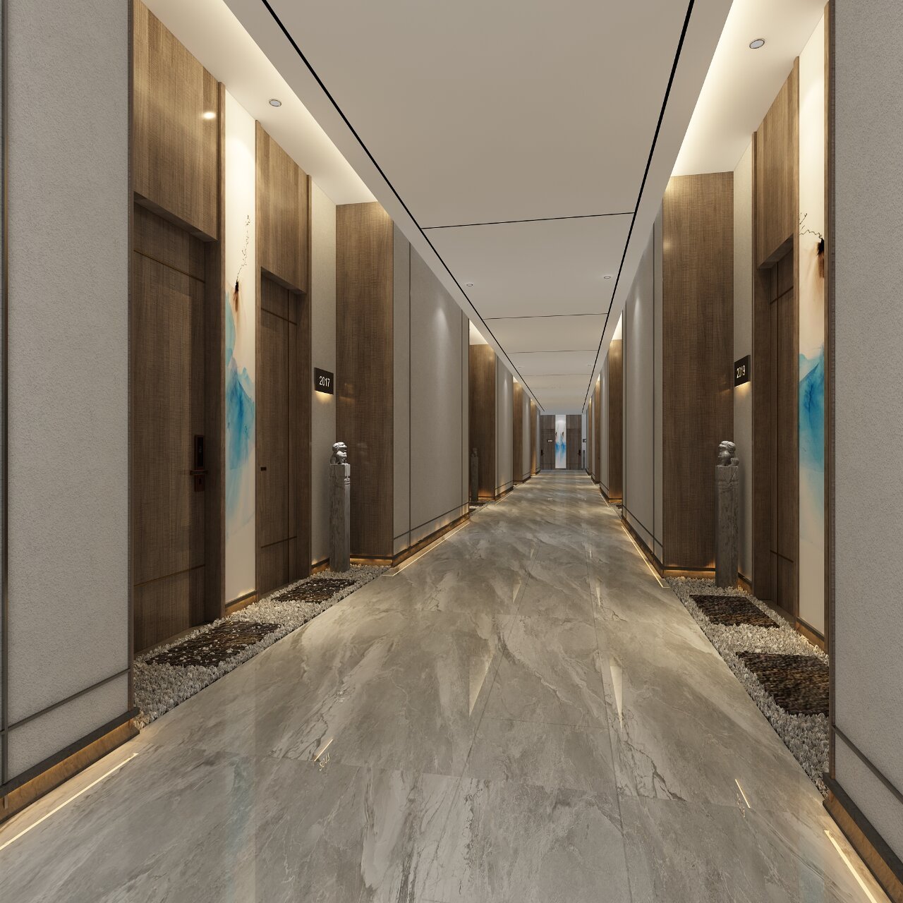 900㎡足浴会所设计,轻奢新中式