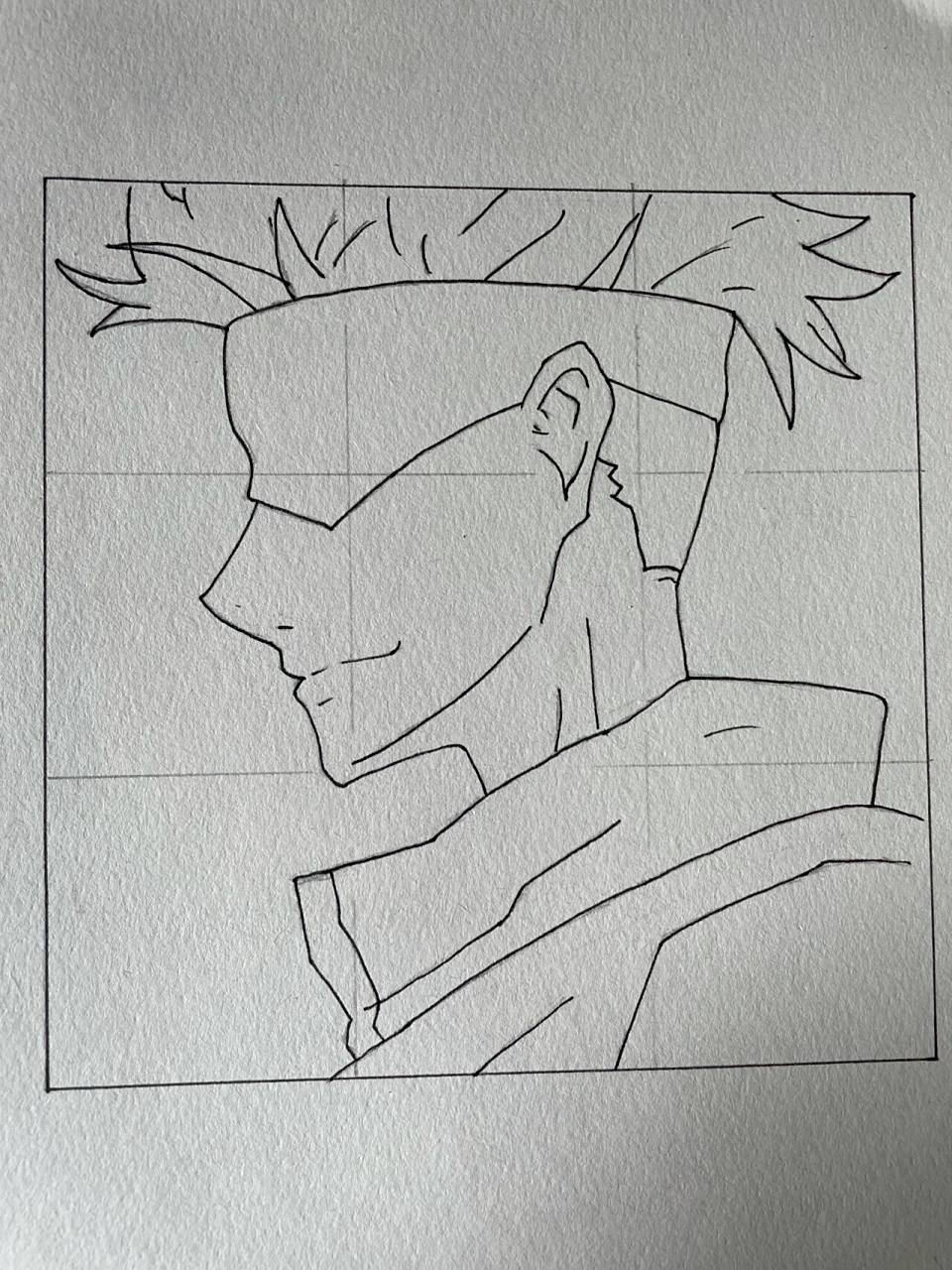 咒术回战五条悟手绘教程   太帅了 呜呜呜马克杯到最后还没水了 临摹