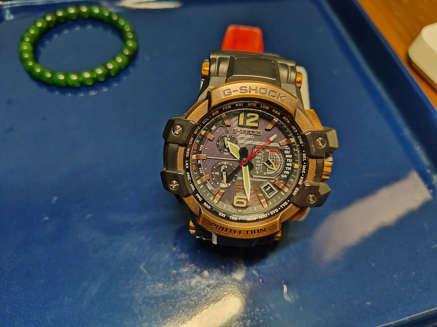 卡西欧g-shock,gpw1000超级玫瑰金大空霸 2021年利用生日的借口,我买