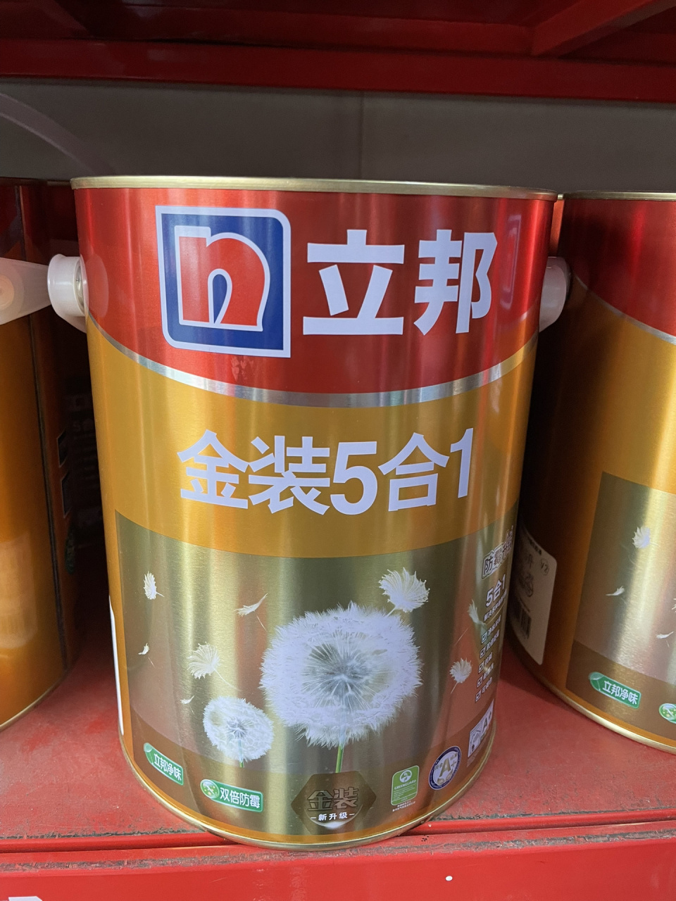 立邦金装五合一乳胶漆 5升和18升 支持调色 双倍防霉 耐擦洗 净味环保