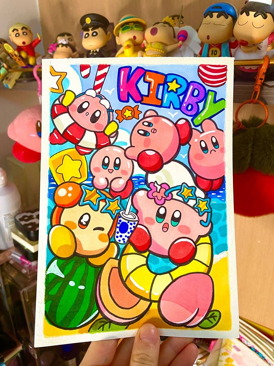 星之卡比 手绘插画 附步骤图 零基础学画画           谢谢你的喜欢