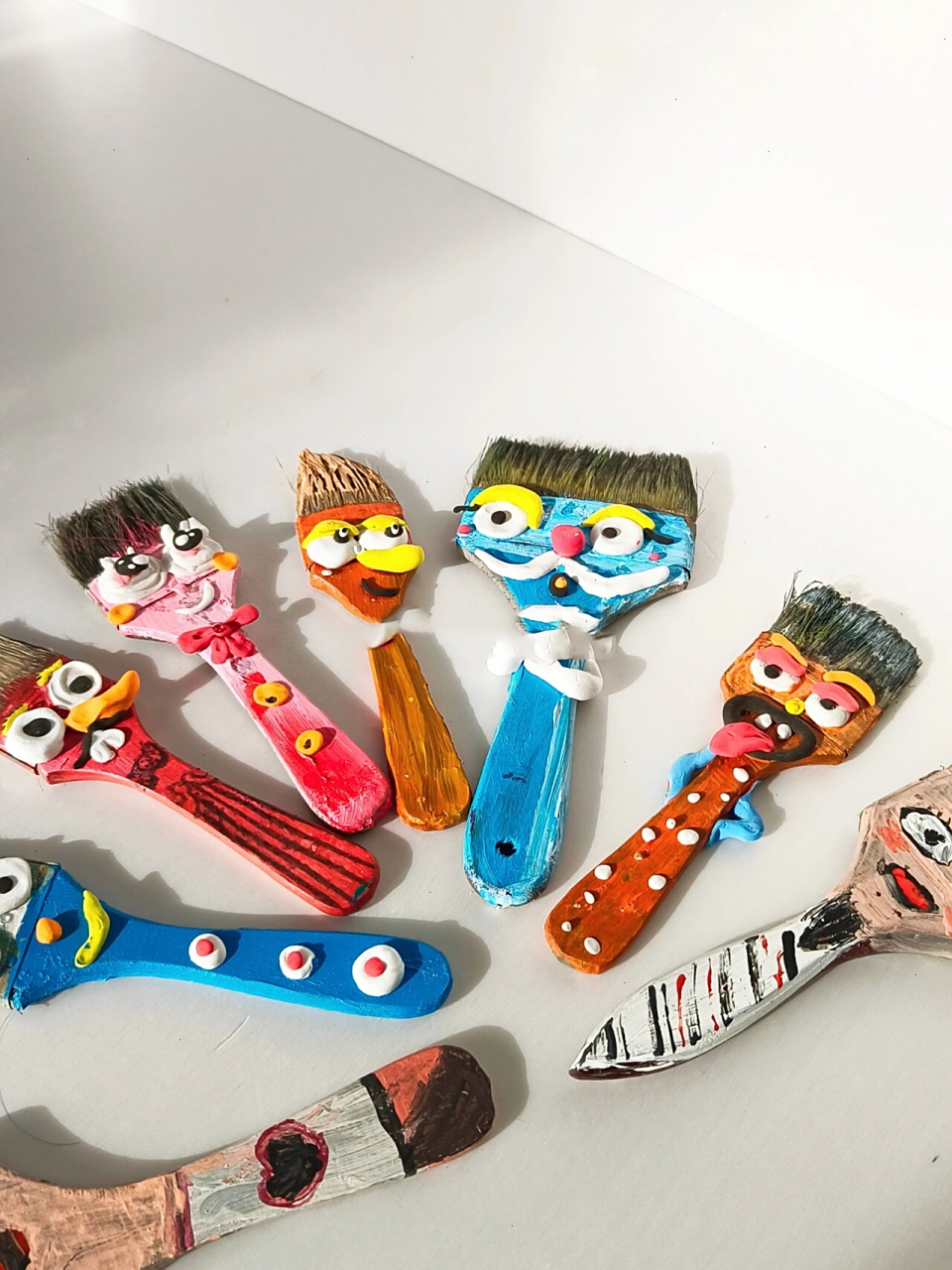 张升画室|百变刷子少儿创意美术手工涂鸦 少儿创意旧物改造涂鸦艺术