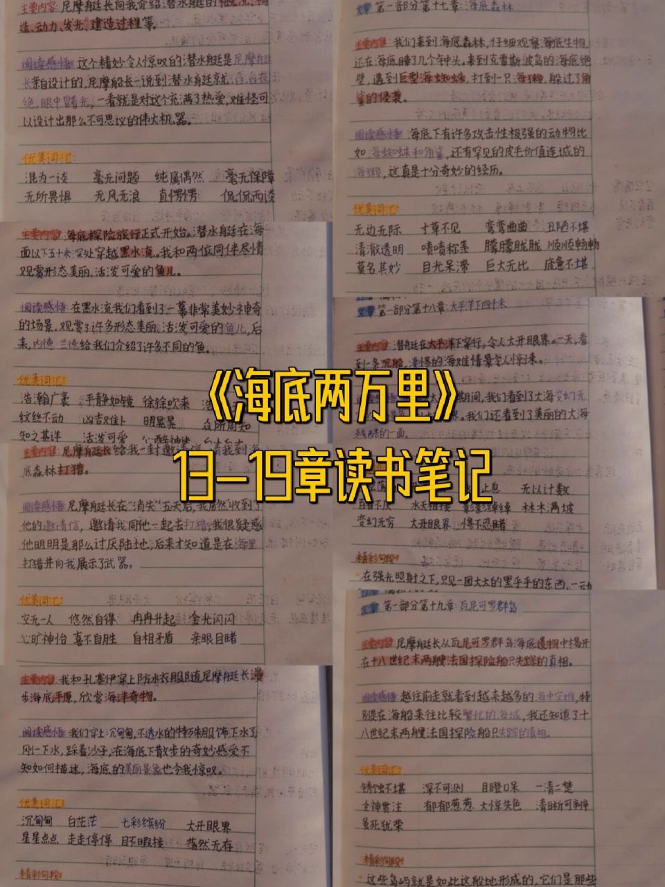 《海底两万里》13-19章读书笔记