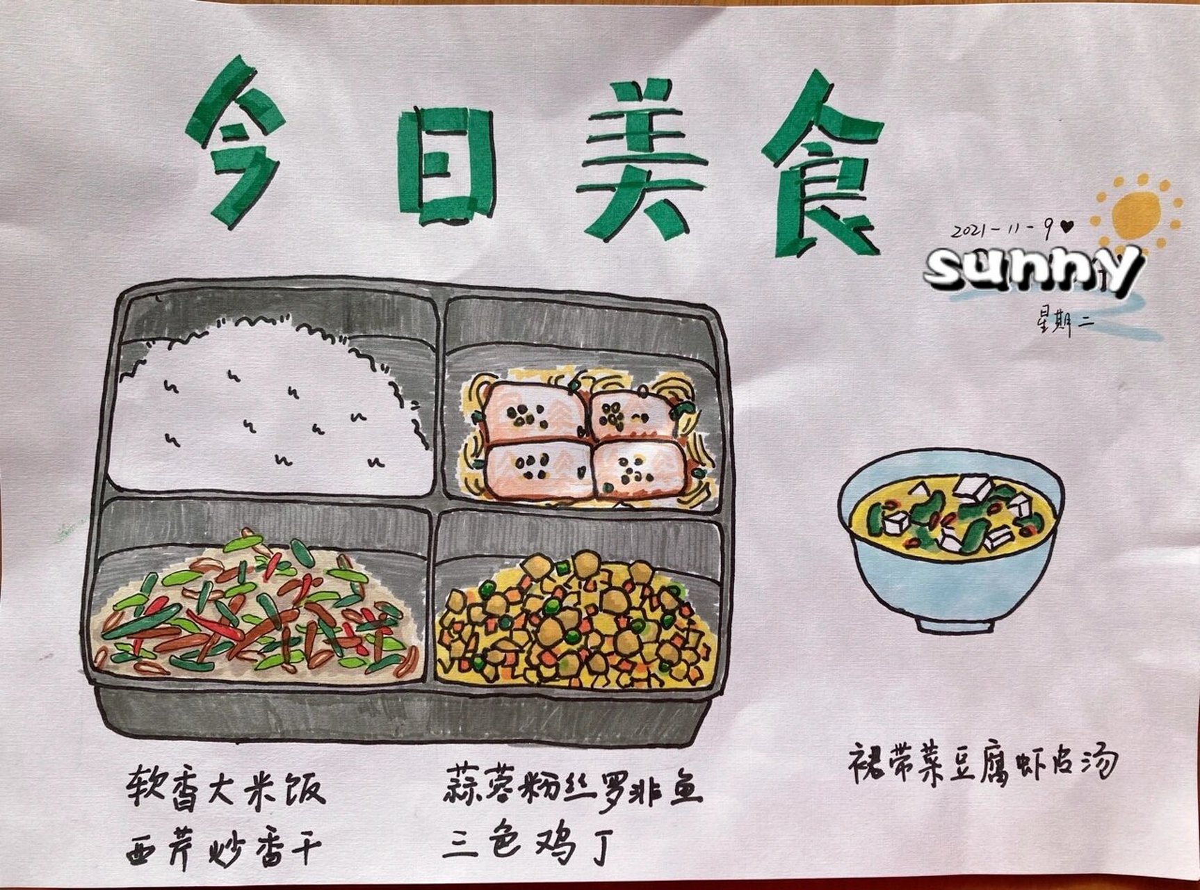 江西美食菜谱简笔画图片