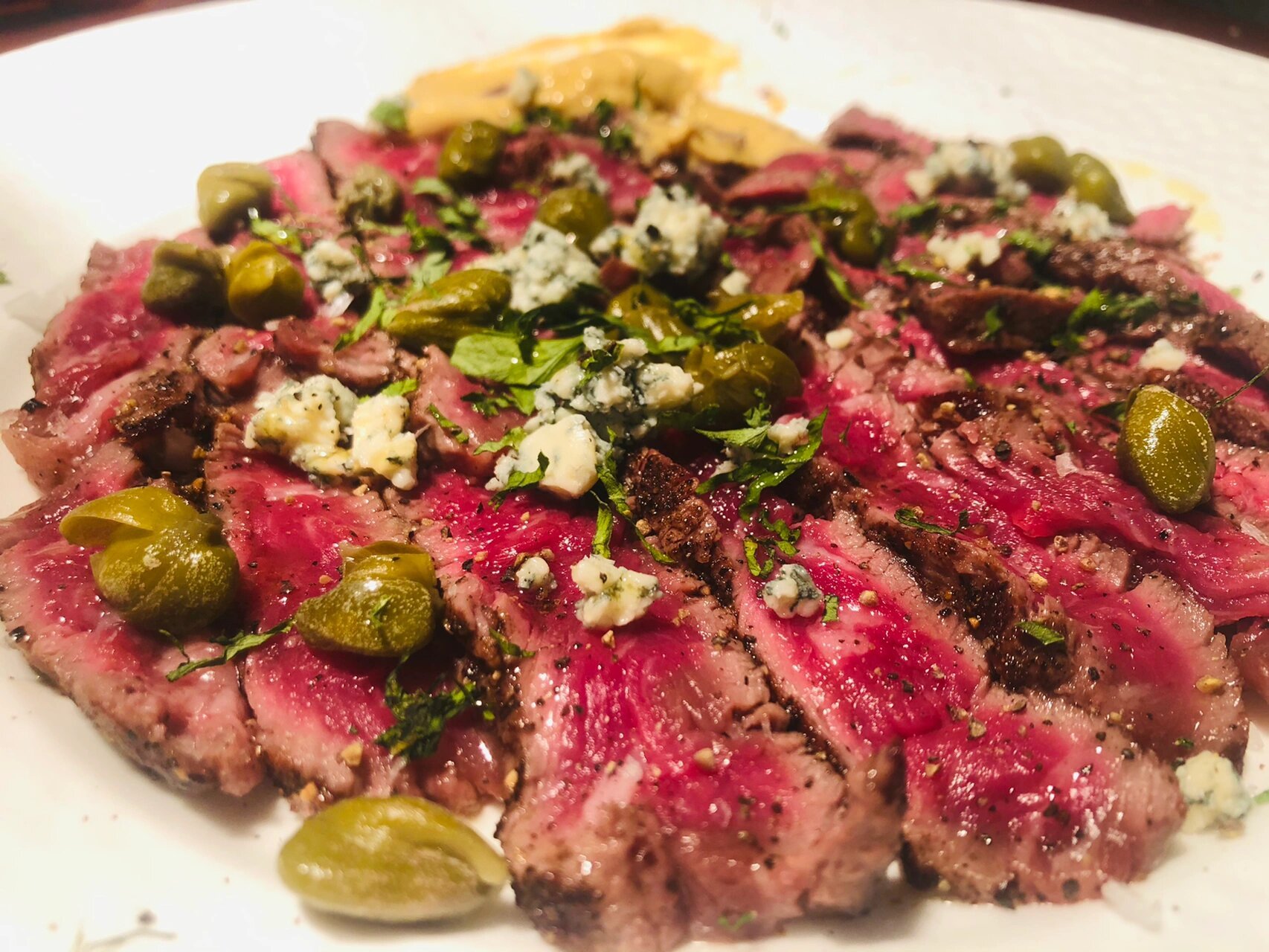 carpaccio97 意式薄片生牛肉beef carpaccio,这道在意大利威尼斯一