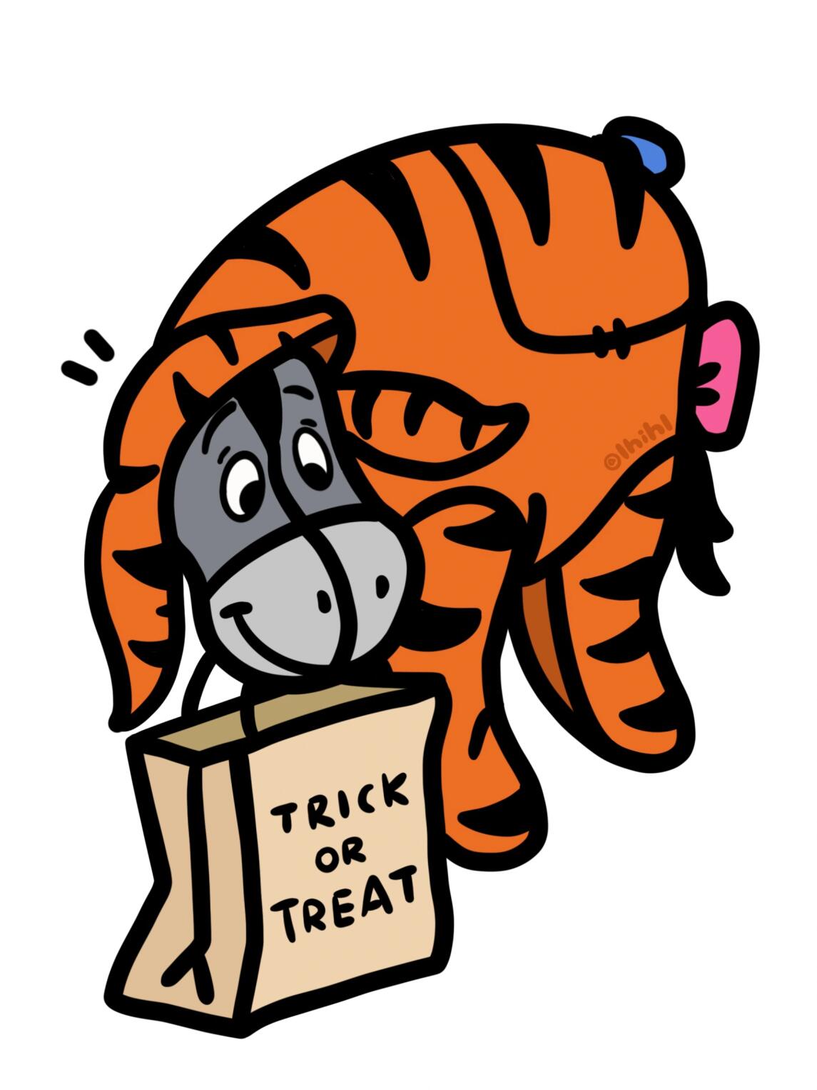 屹耳小猪可爱头像手绘96| 79百亩森林插画92