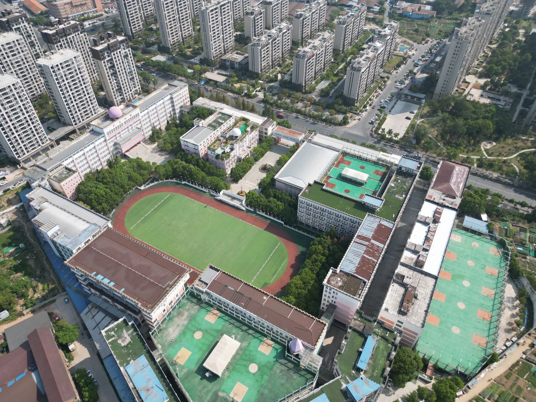 永康古丽中学「航拍」   古丽中学航拍