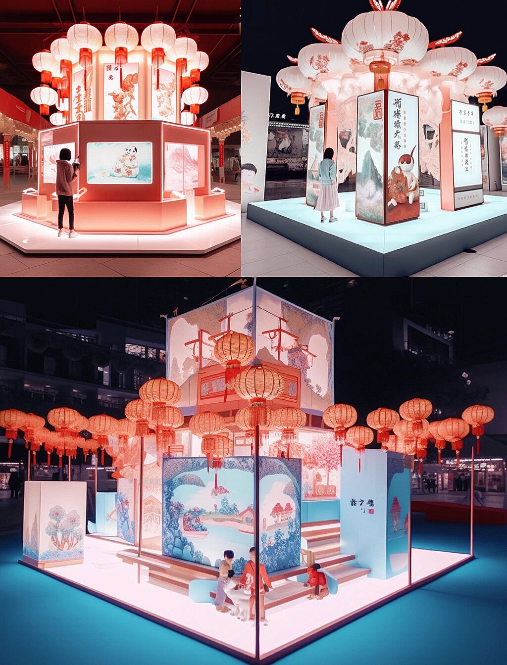 中国风展位美陈设计,原创设计