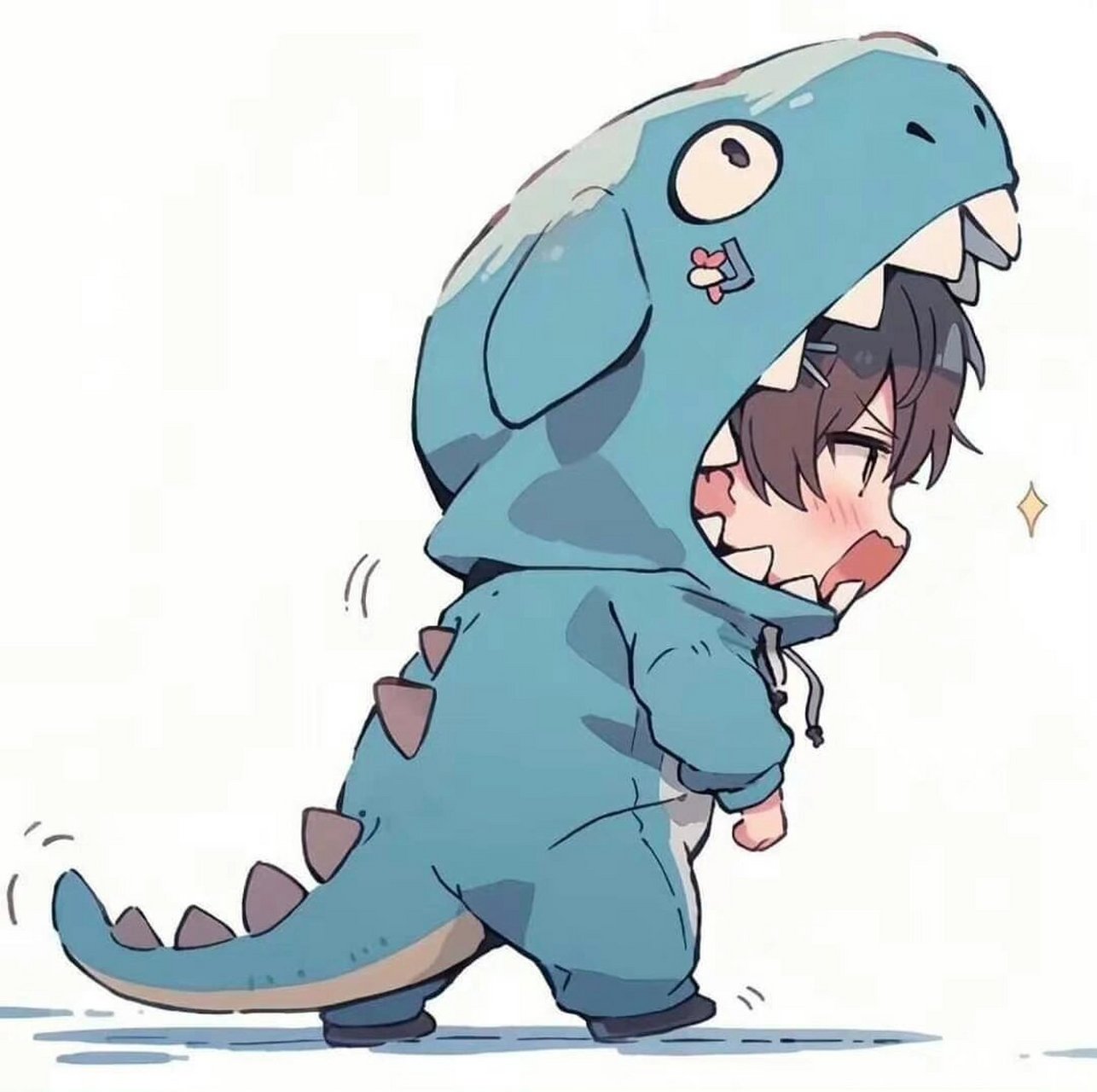 嗷嗷小恐龙//头像情侣   情侣头像