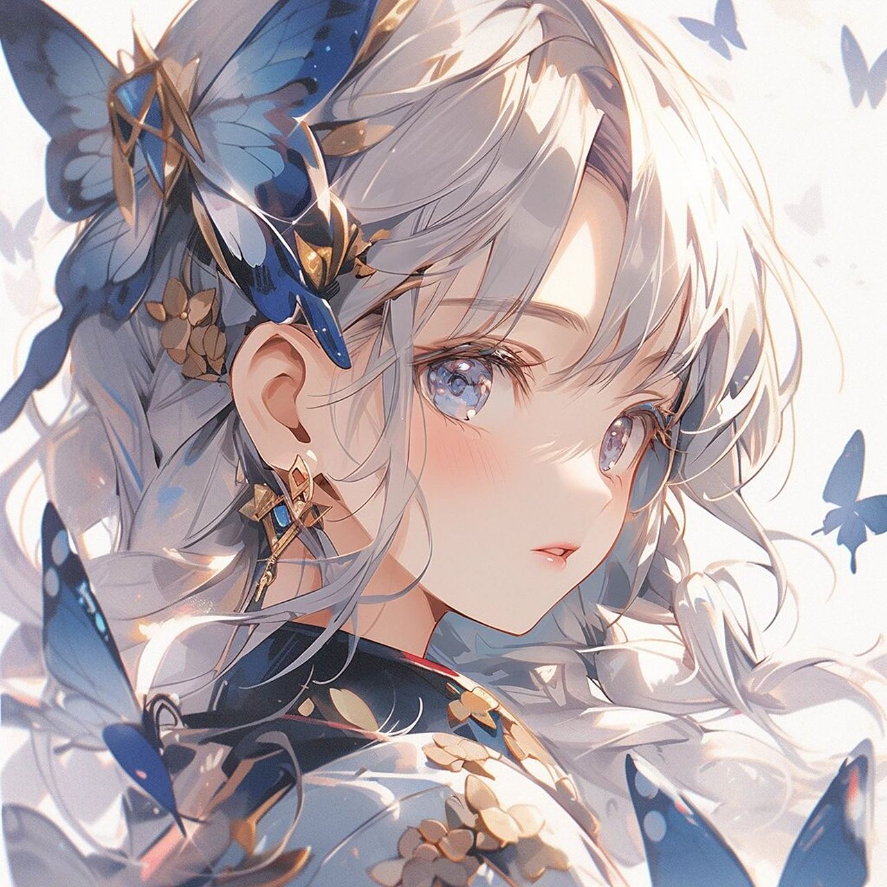 【蝴蝶公主】动漫女生头像      原创不易,请拿图的宝们给个关注哦