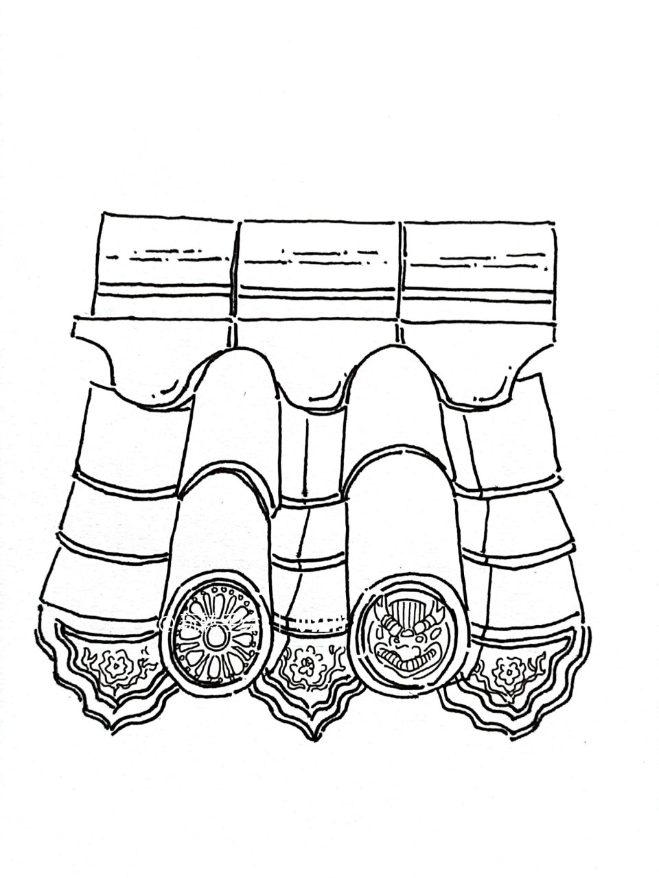 速写‖瓦片怎么画?边画边学古建知识