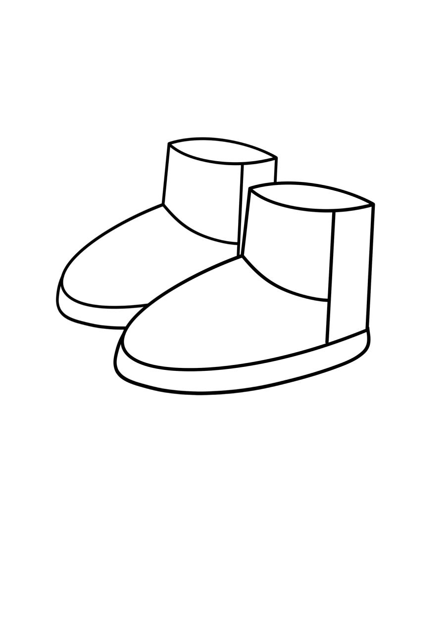 简笔画教程分享 靴子