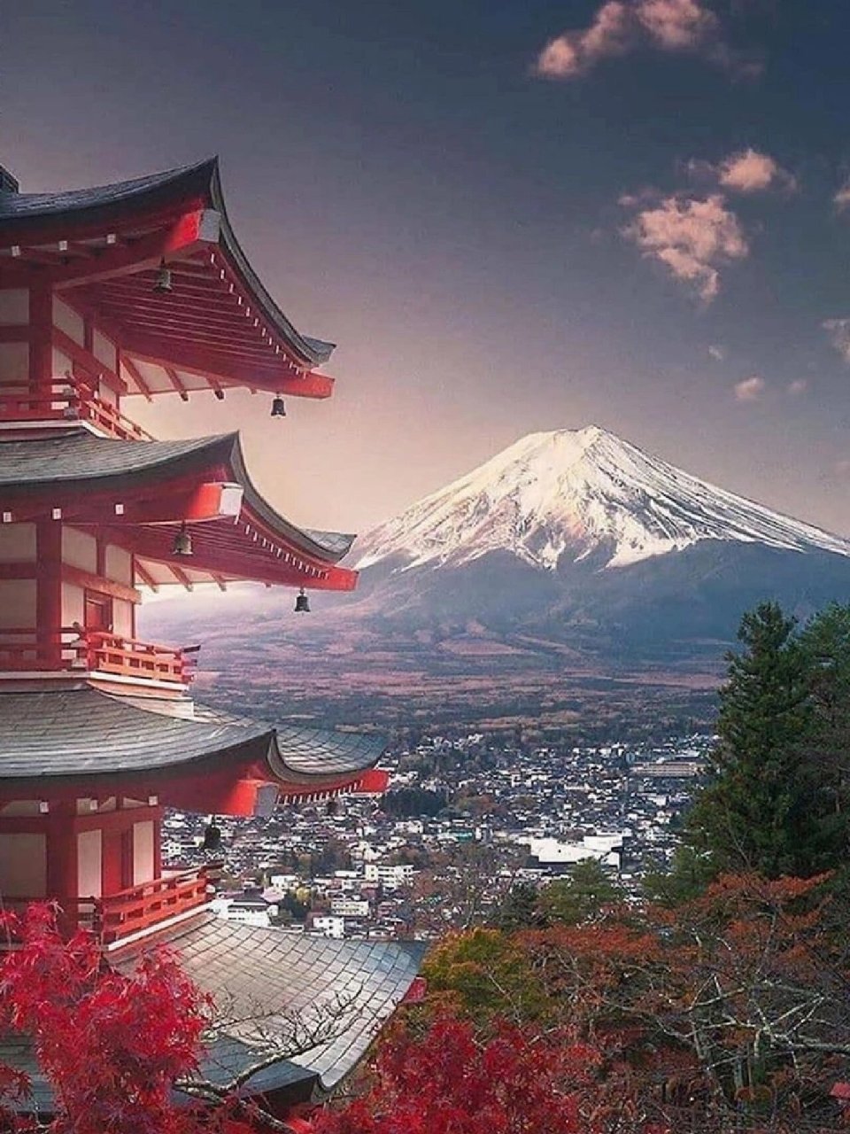 富士山朋友圈背景图图片